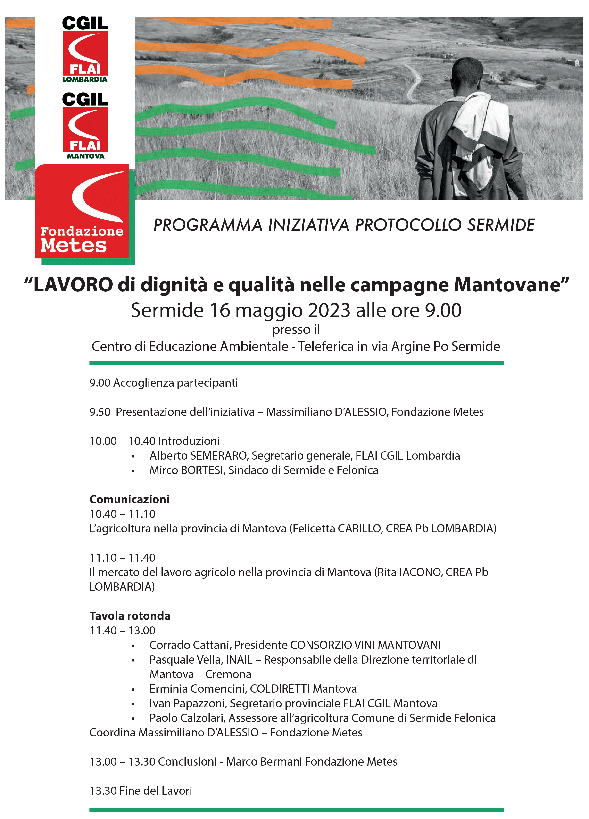 “LAVORO di dignità e qualità nelle campagne Mantovane”