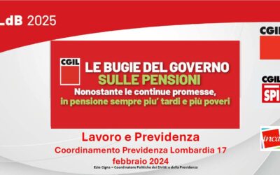 CGIL Lombardia coordinamento previdenza17febbraio2025
