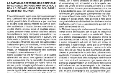 LA BATTAGLIA REFERENDARIA